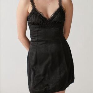 UO Ginny Lace Insert Slip Mini Dress